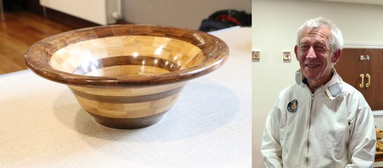 Turning a Segmented Bowl.